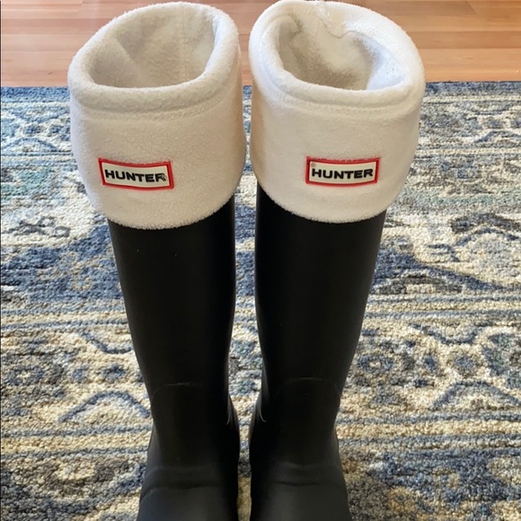 Tall black hunter rain boots - Picture 5 of 5